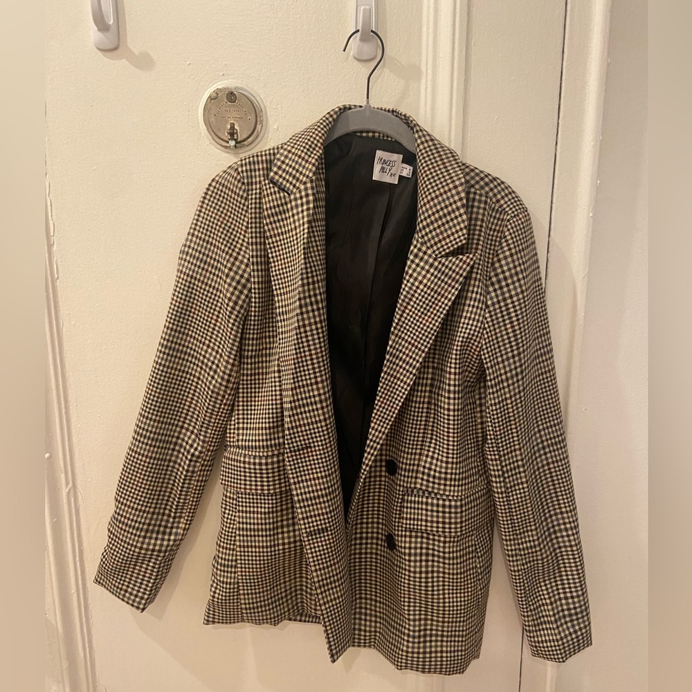 Princess Polly Plaid Blazer